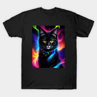 Fantasy Rainbow Furry Cat T-Shirt